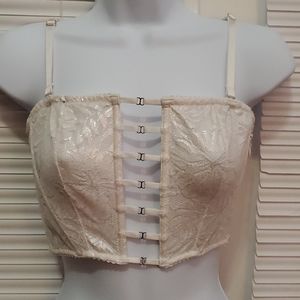 Victoria's Secret White Pearl Shimmer Bra Bustier